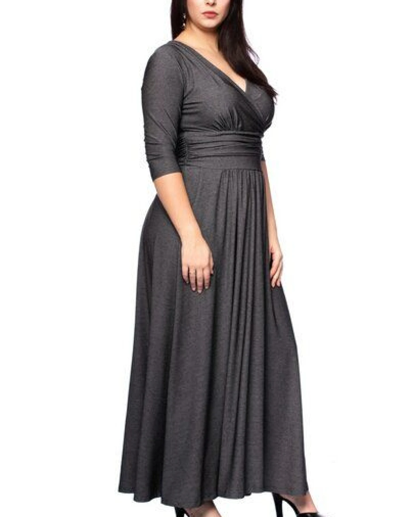 Ingoria PANDORA Maxikleid 3/4 Arm (Uni) – Ansicht 3