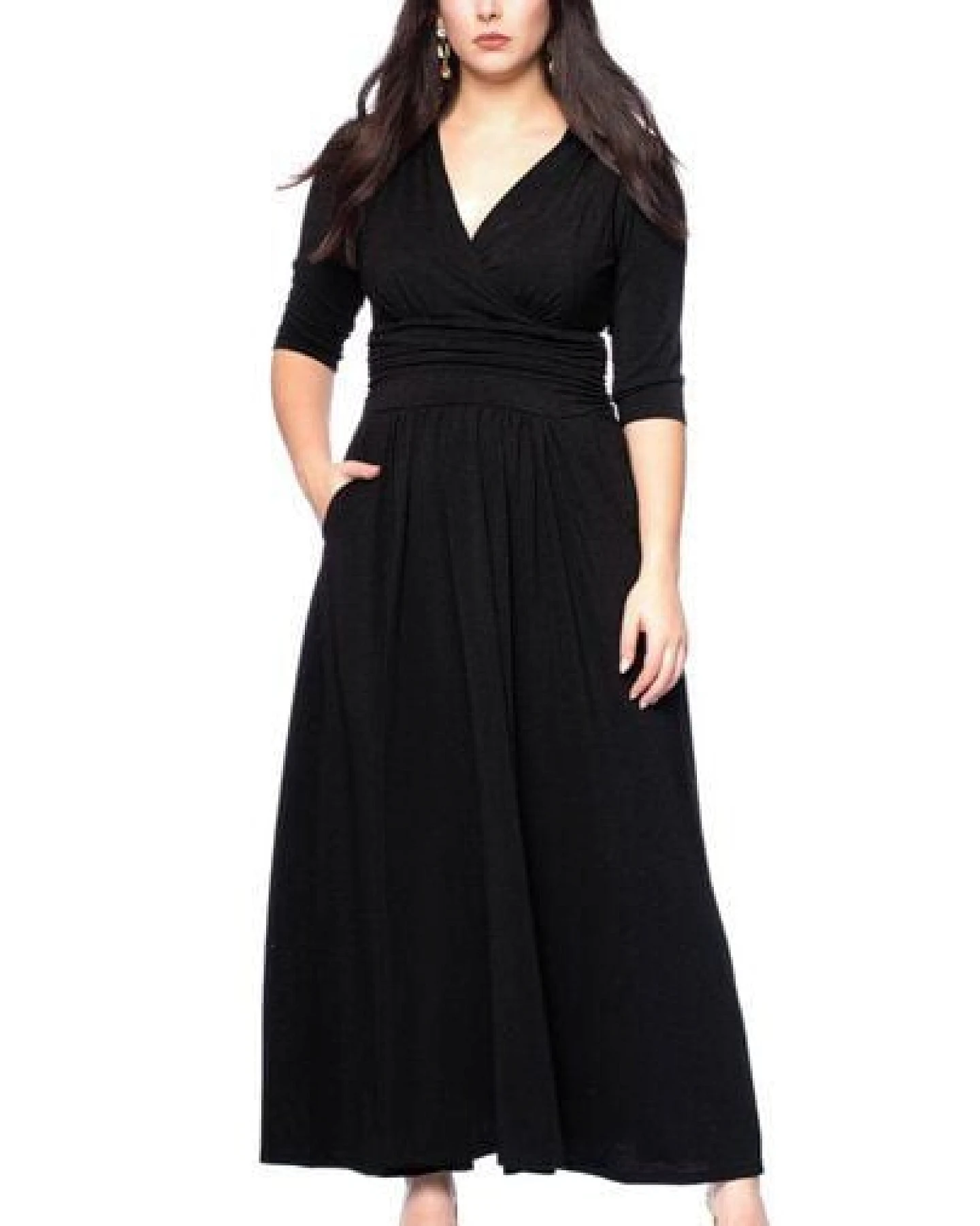 Ingoria PANDORA Maxikleid 3/4 Arm (Uni) – Ansicht 2