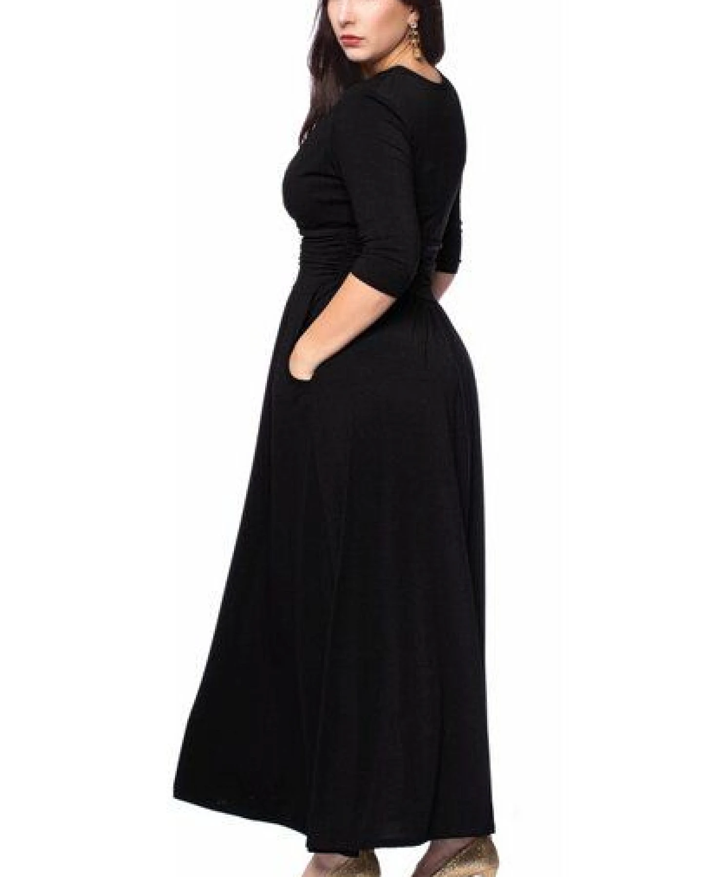 Ingoria PANDORA Maxikleid 3/4 Arm (Uni) – Ansicht 4