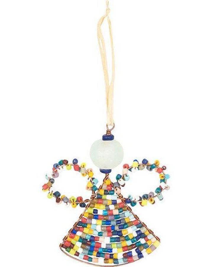 Global Mamas Upcycling Christbaumschmuck - Angel - Rainbow - Weihnachten - Geschenkdeko - Weihnachtsdeko