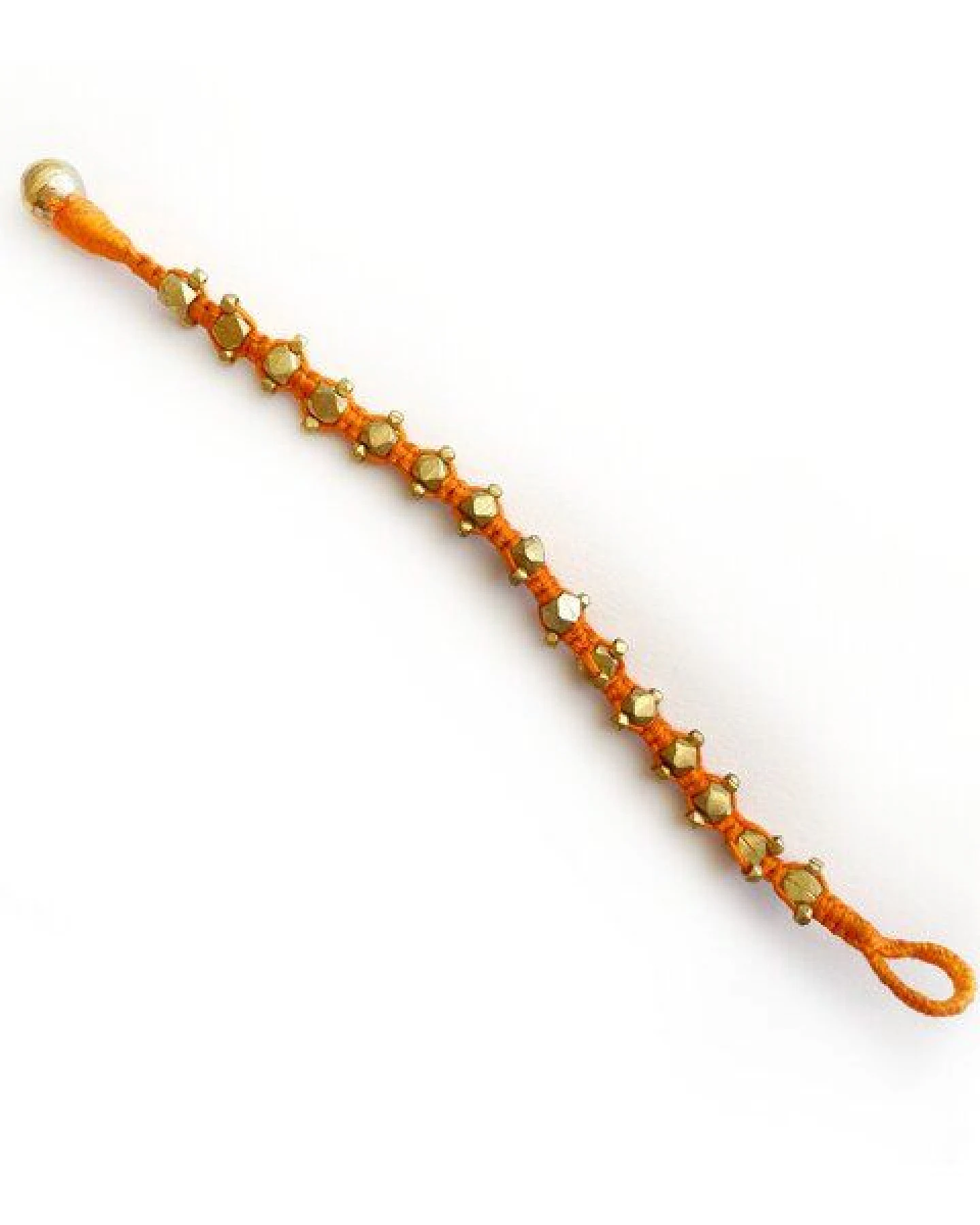 KIKOONI Dokra Armband "Orange Shields" – Ansicht 2