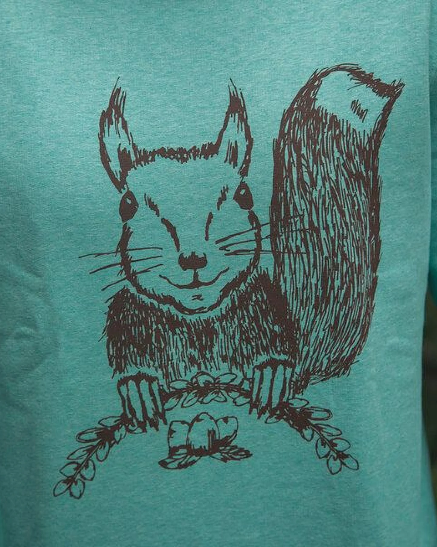 päfjes Ella Eichhorn / Squirrel - Fair Wear Unisex Sweater - Heather Mint – Ansicht 4