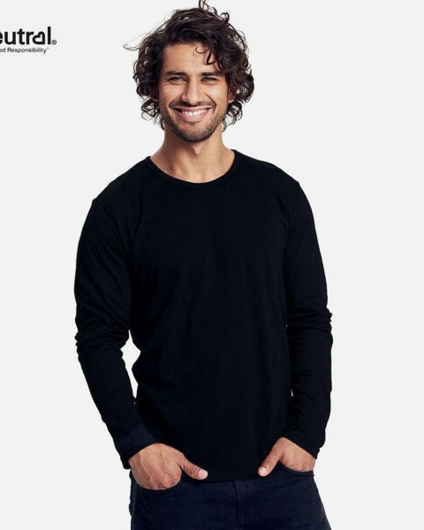 Neutral® Neutral Doppelpack Long Sleeve Shirt Herren - Bio-Baumwolle – Ansicht 2