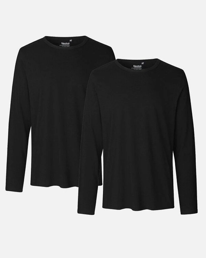 Neutral® Neutral Doppelpack Long Sleeve Shirt Herren - Bio-Baumwolle