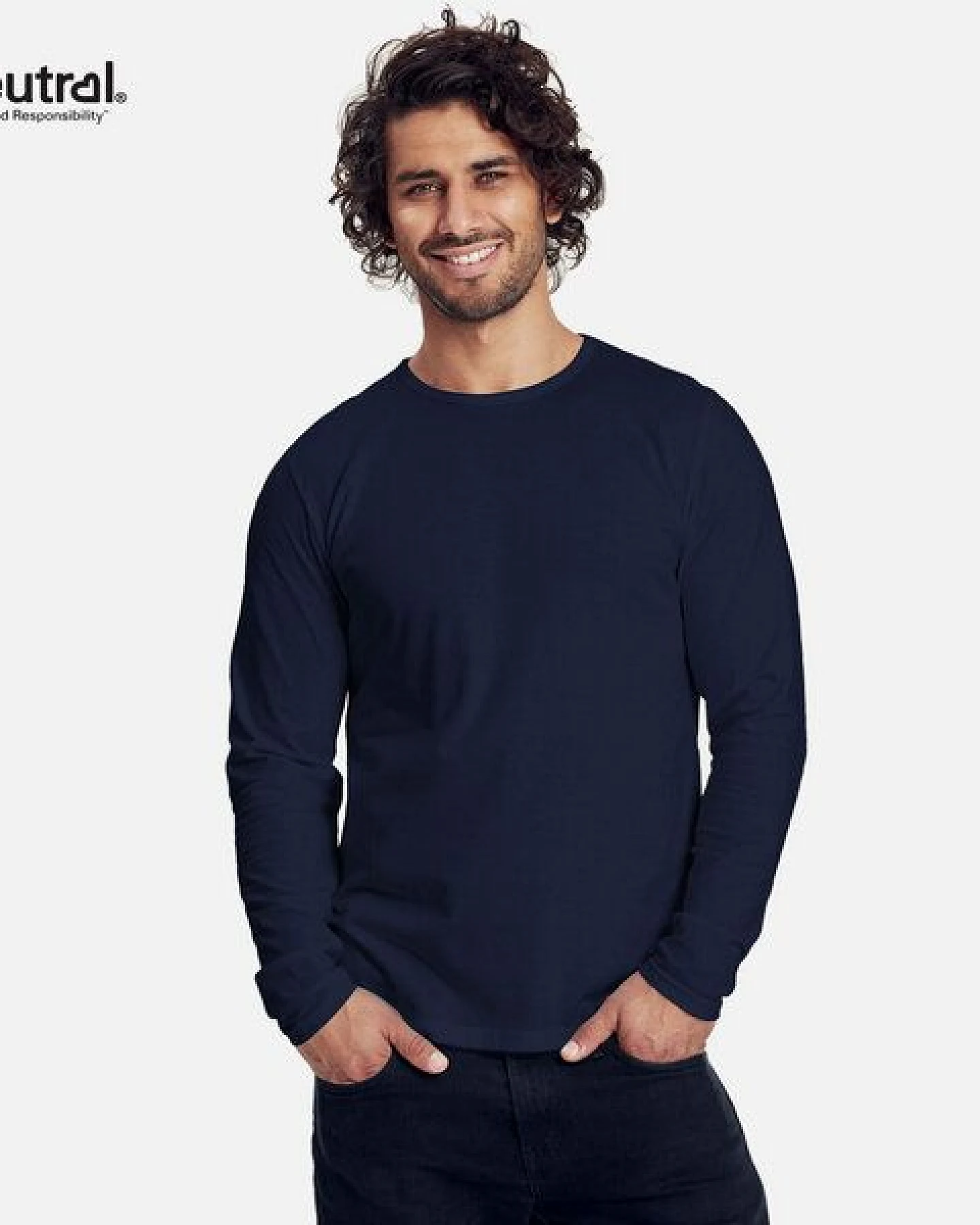 Neutral® Neutral Doppelpack Long Sleeve Shirt Herren - Bio-Baumwolle – Ansicht 2