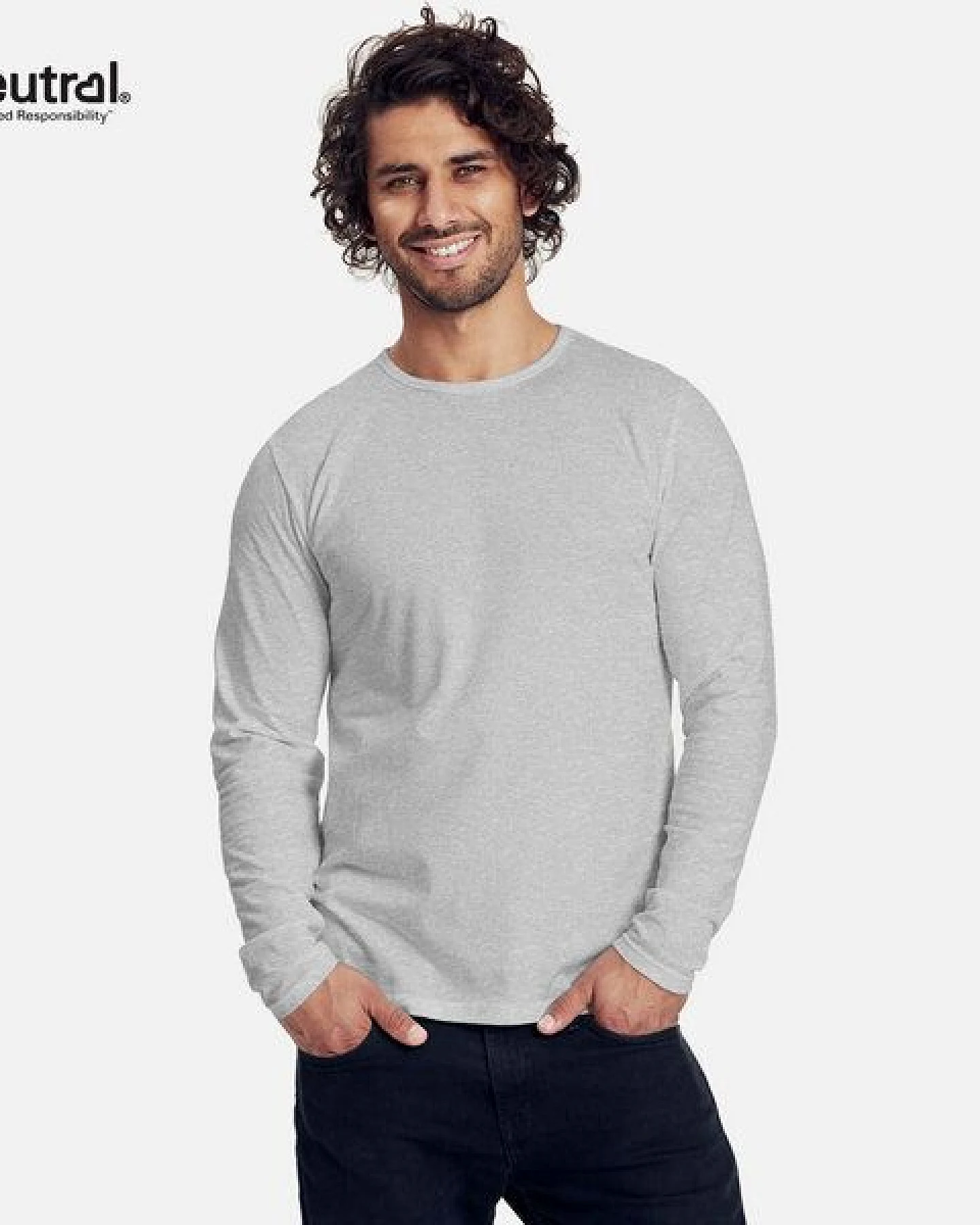 Neutral® Neutral Doppelpack Long Sleeve Shirt Herren - Bio-Baumwolle – Ansicht 2
