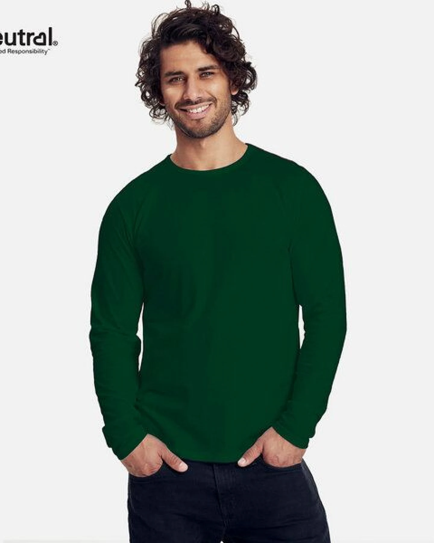 Neutral® Neutral Doppelpack Long Sleeve Shirt Herren - Bio-Baumwolle – Ansicht 2