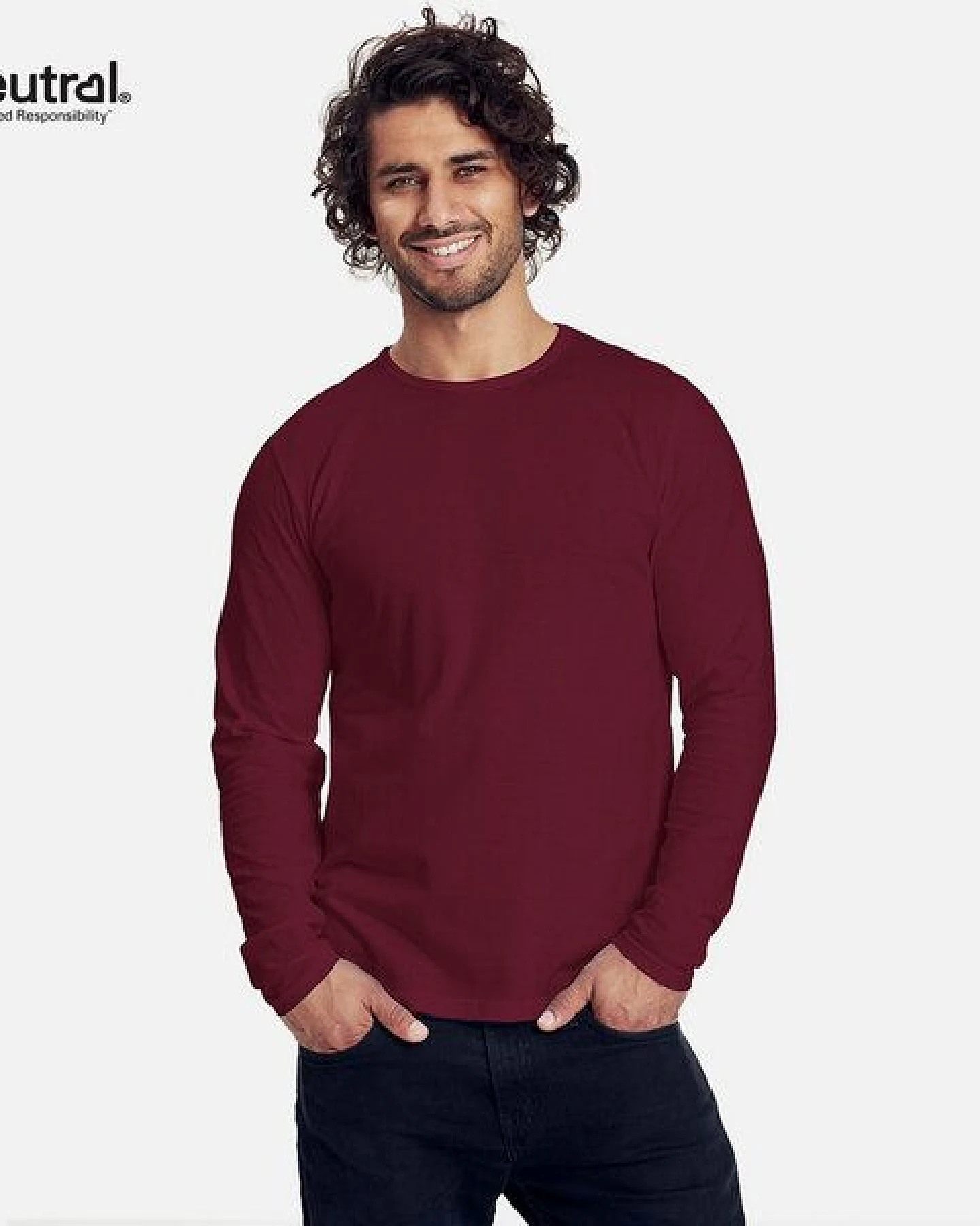 Neutral® Neutral Doppelpack Long Sleeve Shirt Herren - Bio-Baumwolle – Ansicht 3