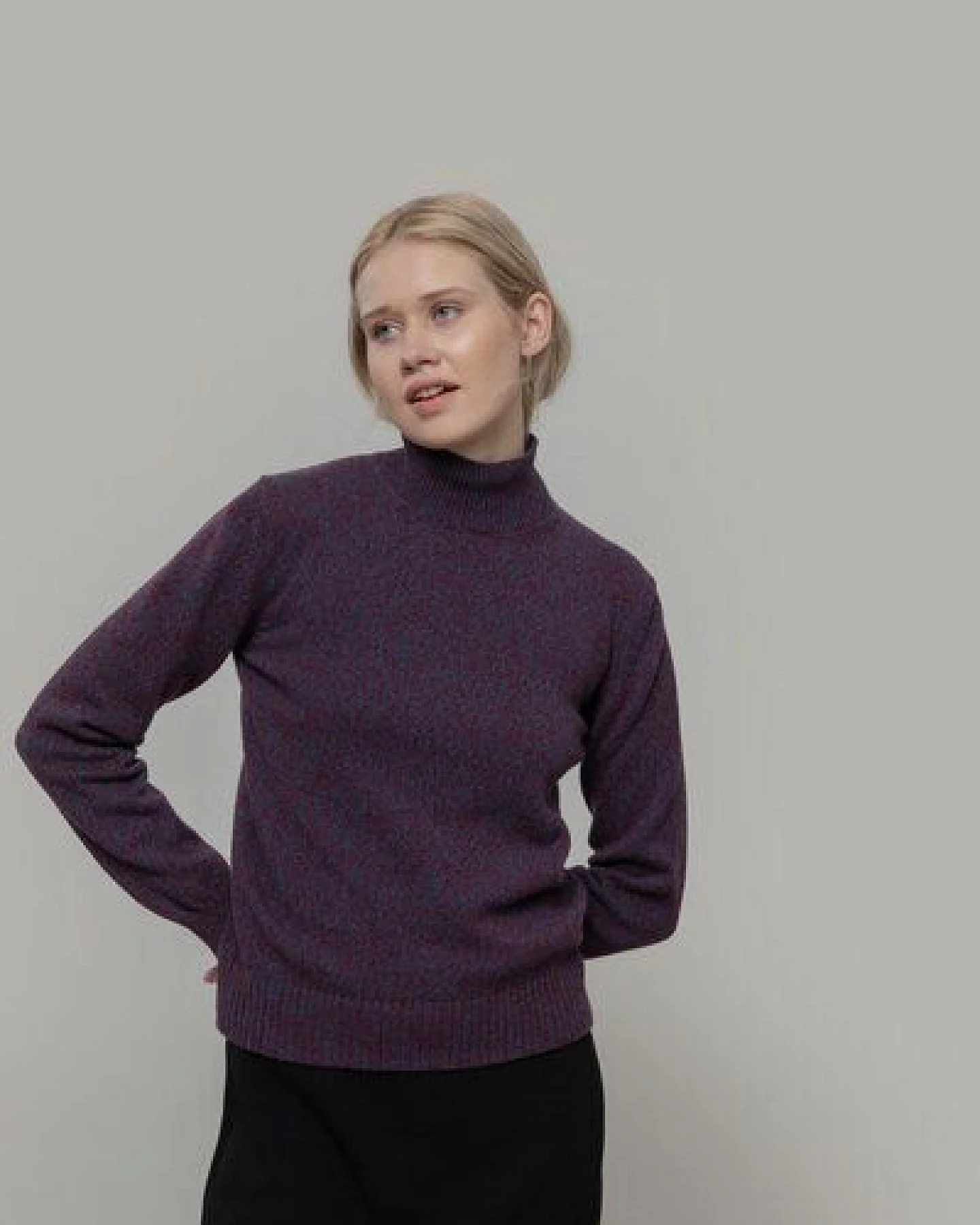 Rifò - Circular Fashion Made in Italy Recycelter Kaschmirwolle Pullover - Ada – Ansicht 2