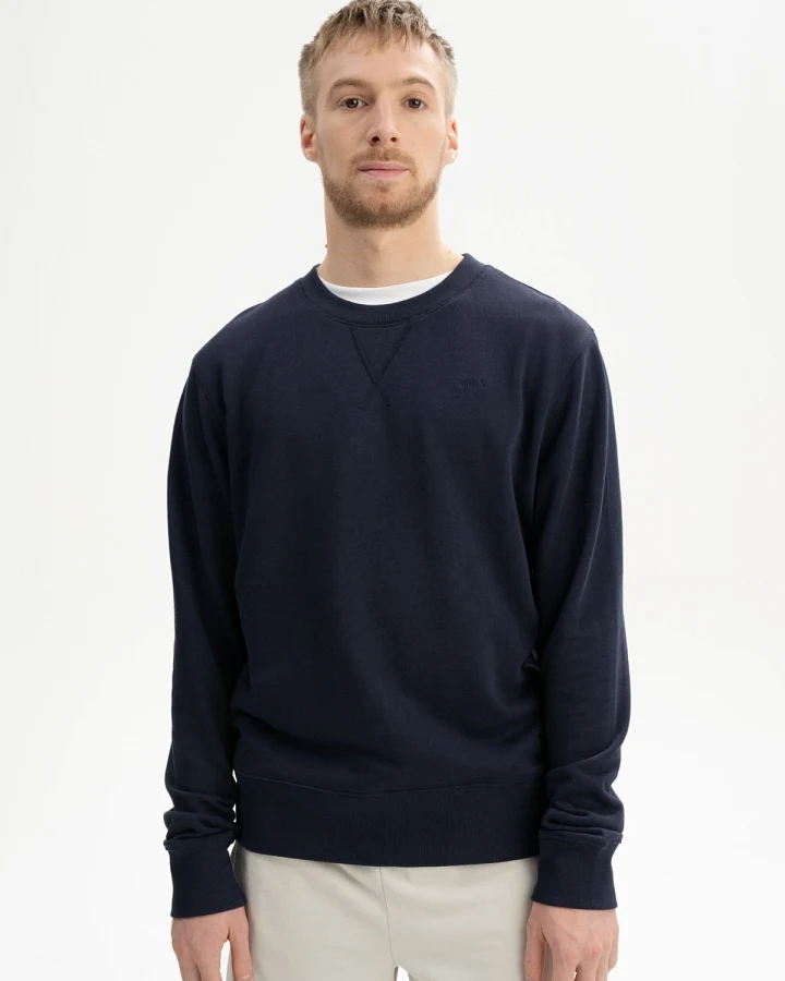 MELA Herren vegan Sweatshirt Adil Marineblau