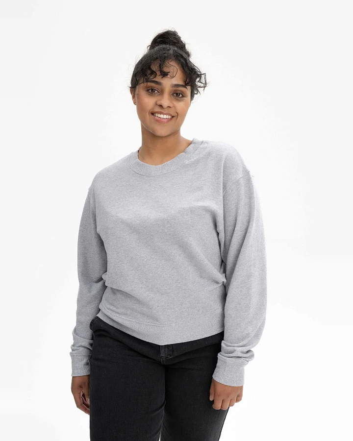 MELA Damen vegan Sweatshirt Rati Grau-Melange