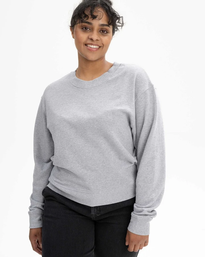 MELA Damen vegan Sweatshirt Rati Grau-Melange
