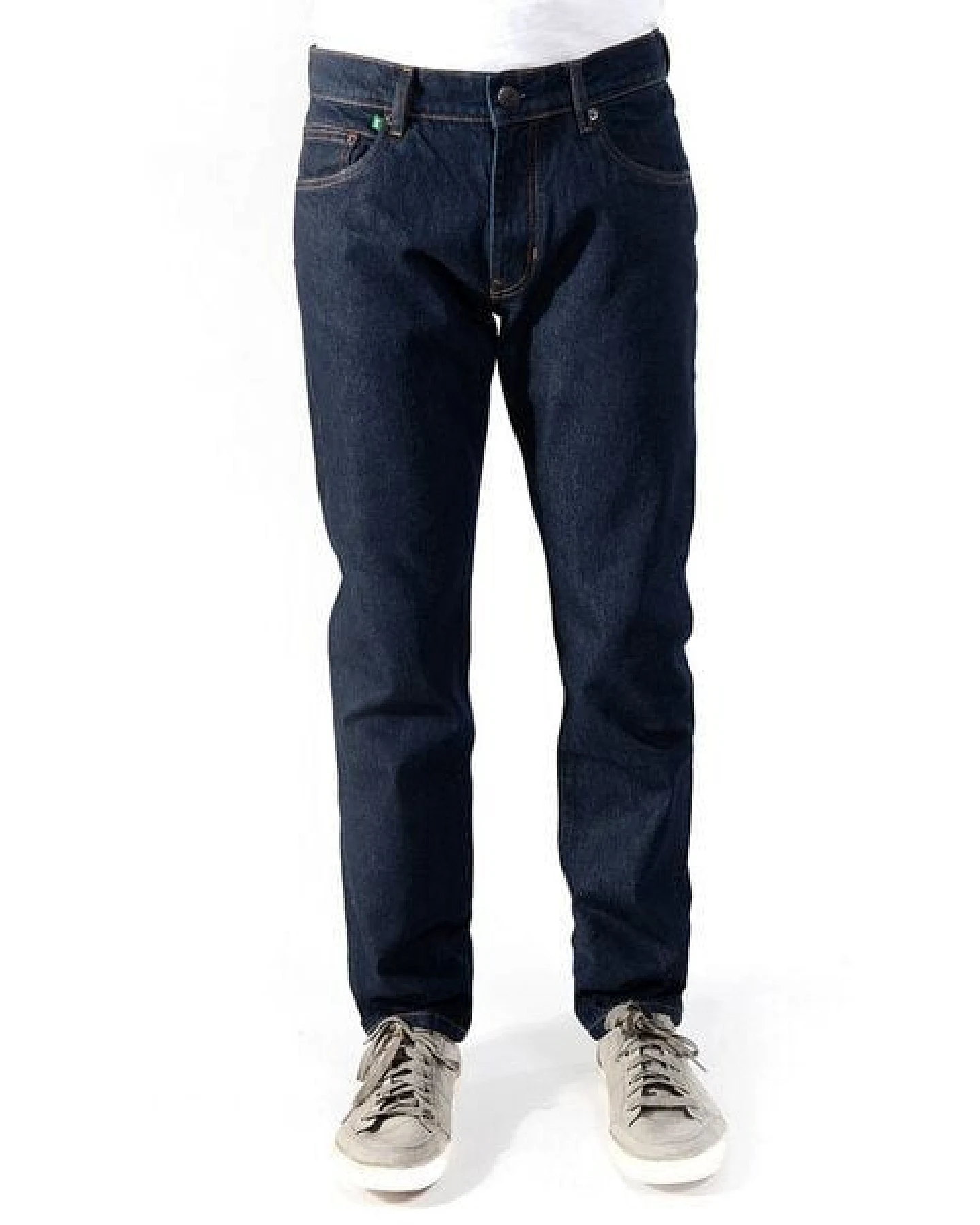 fairjeans REGULAR NAVY 100, dunkelblaue Jeans aus 100% Bio-Baumwolle ohne Elasthan – Ansicht 2
