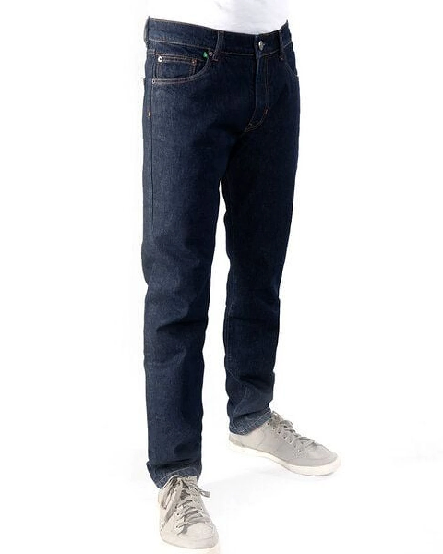 fairjeans REGULAR NAVY 100, dunkelblaue Jeans aus 100% Bio-Baumwolle ohne Elasthan – Ansicht 3