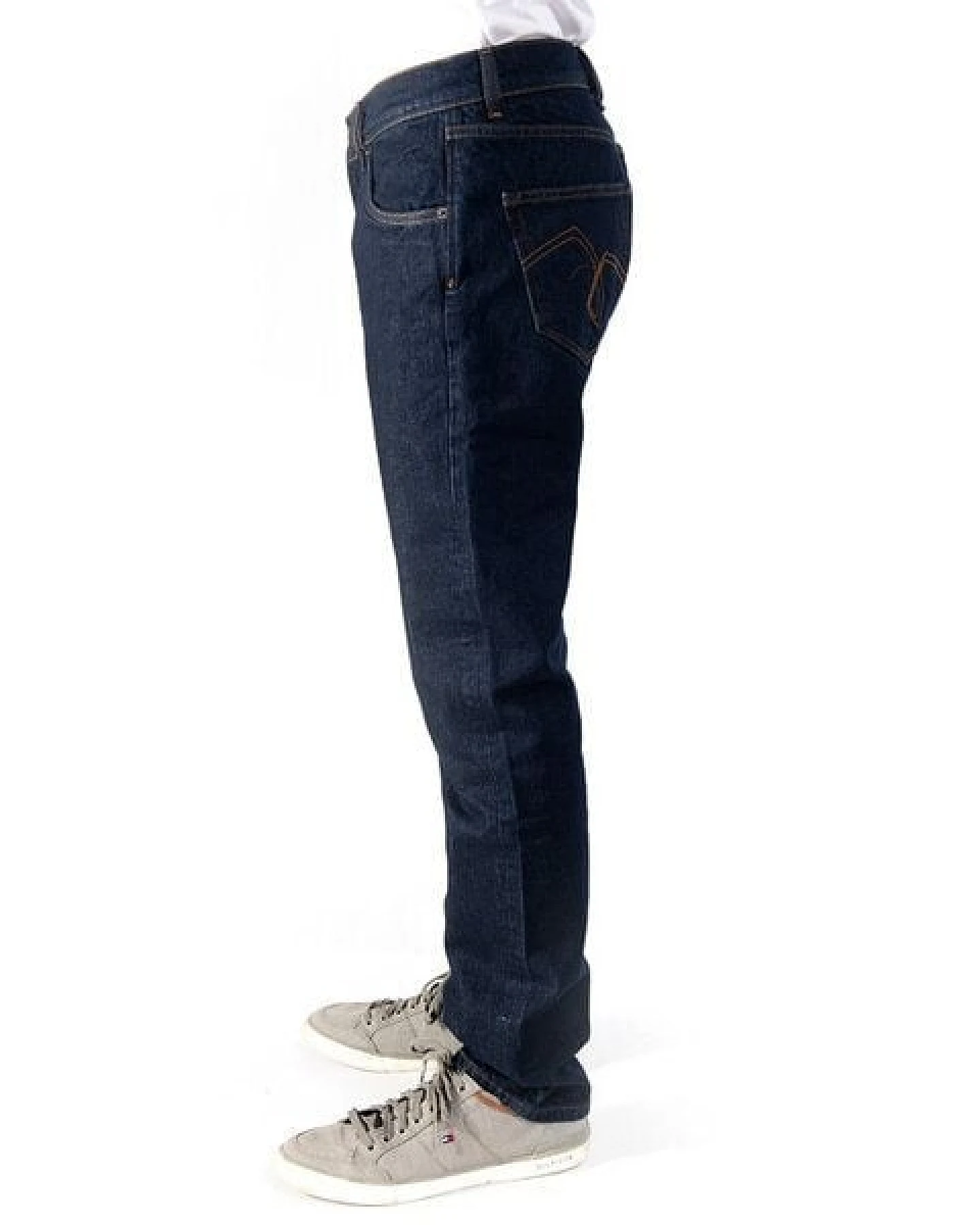 fairjeans REGULAR NAVY 100, dunkelblaue Jeans aus 100% Bio-Baumwolle ohne Elasthan – Ansicht 4