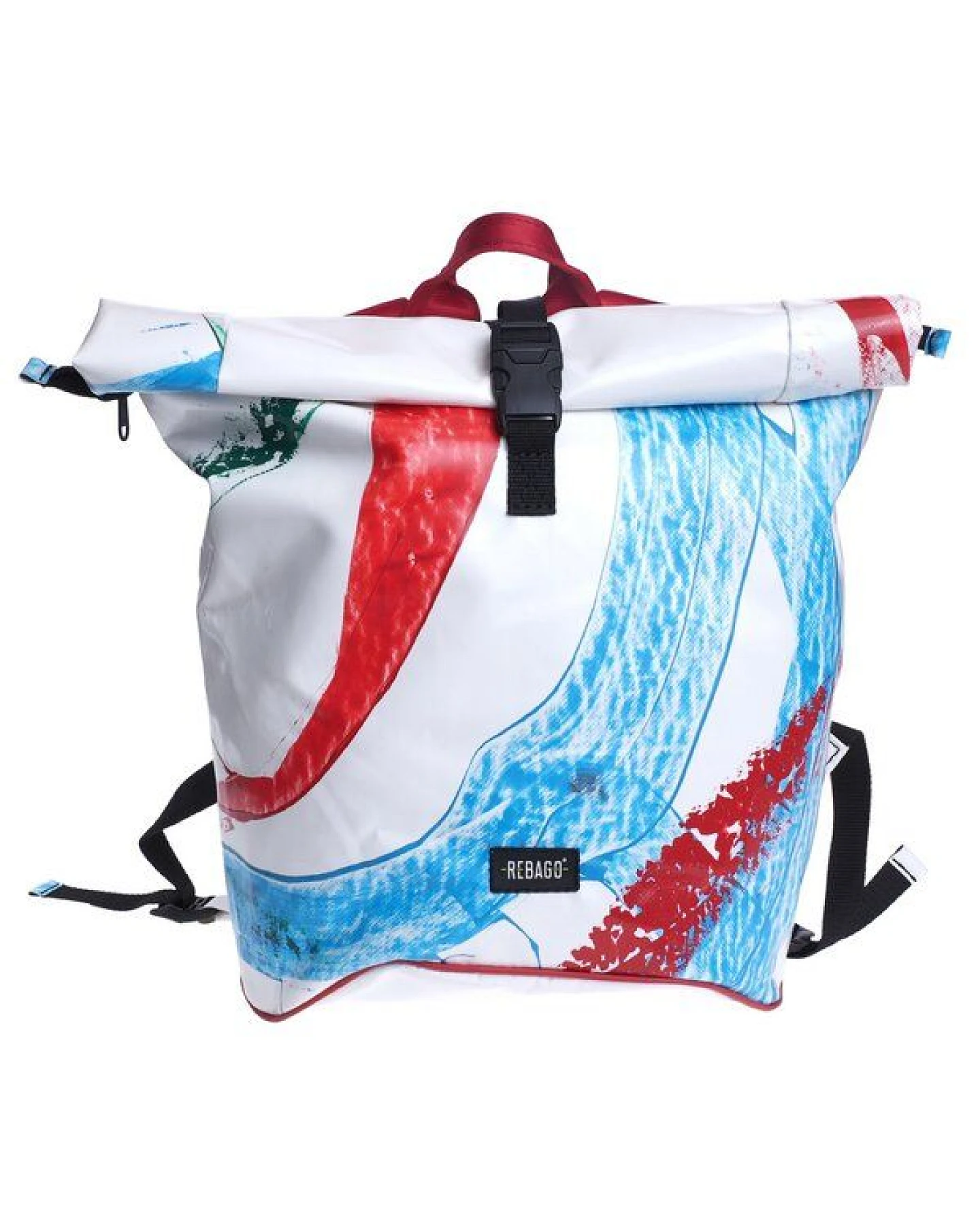 Rebago Rucksack George aus recycelter LKW-Plane – Ansicht 2