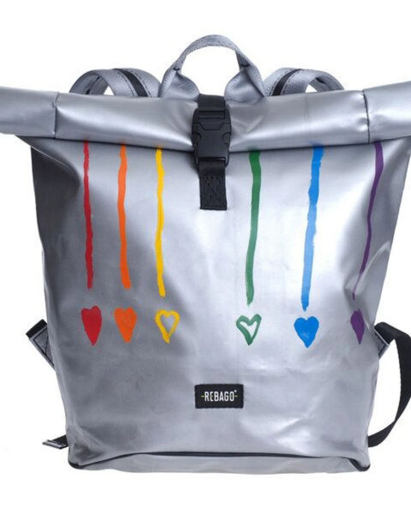 Rebago Rucksack George aus recycelter LKW-Plane – Ansicht 2