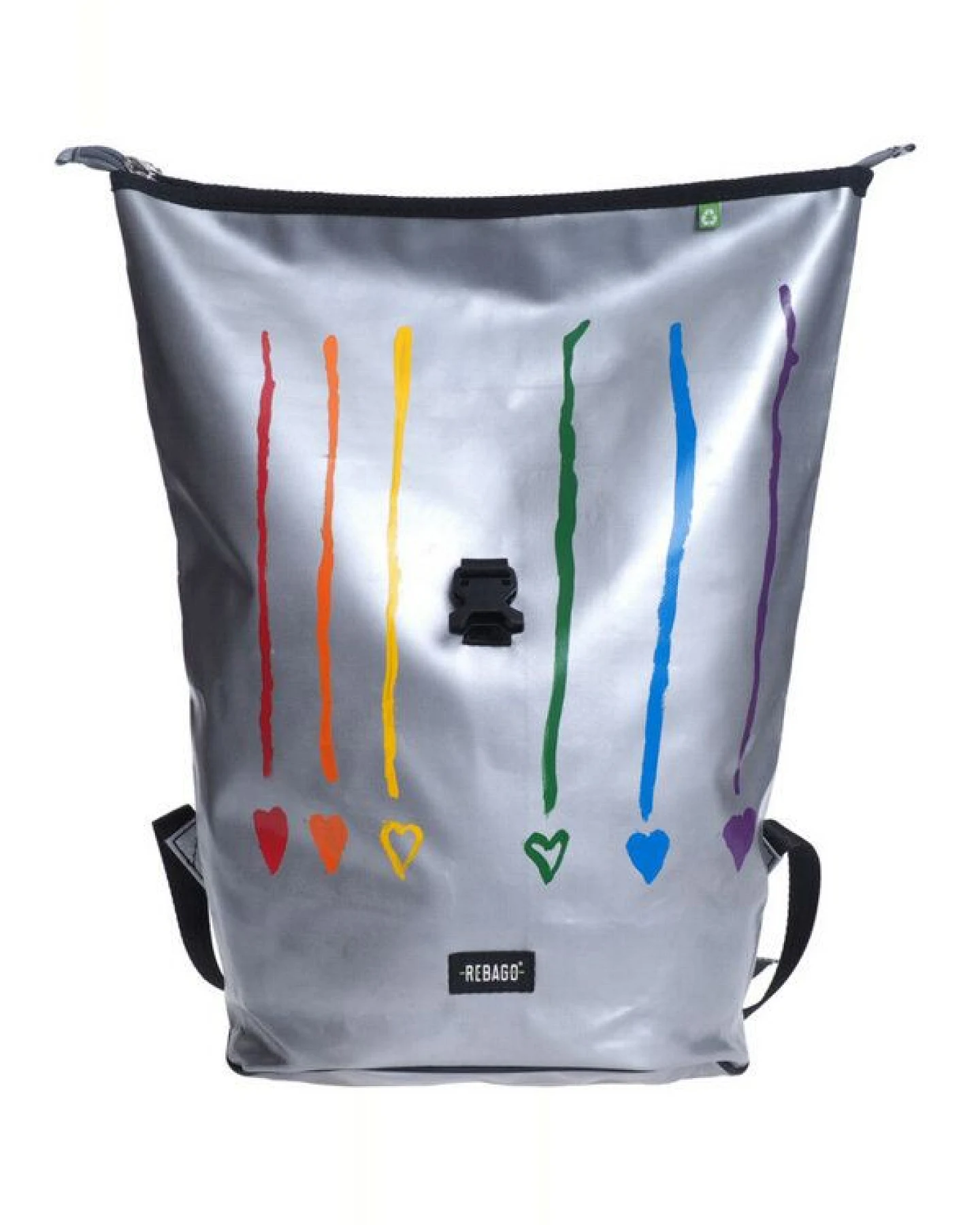 Rebago Rucksack George aus recycelter LKW-Plane – Ansicht 3
