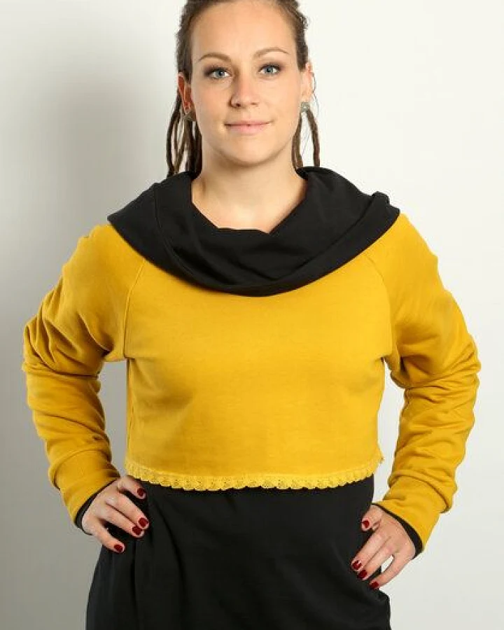 Die rote Zora Damen Kurzsweater aus Bio-Baumwolle