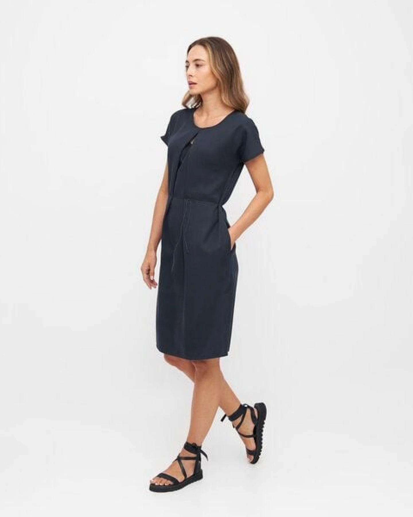 WiDDA berlin Kleid Soul Explosion in Dunkelblau in zwei Längen – Ansicht 4