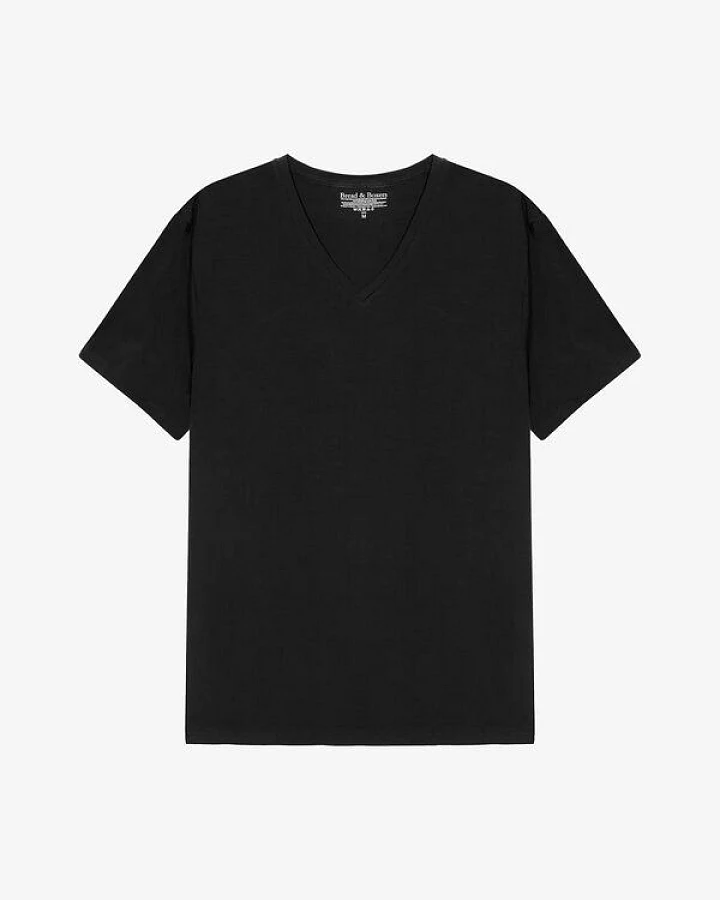 Bread & Boxers Herren V- Neck T-Shirt "MAN - V-NECK SLIM" - Biobaumwolle mit Elasthan - GOTS