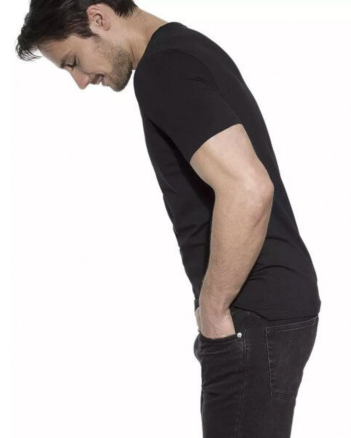 Bread & Boxers Herren V- Neck T-Shirt "MAN - V-NECK SLIM" - Biobaumwolle mit Elasthan - GOTS – Ansicht 3