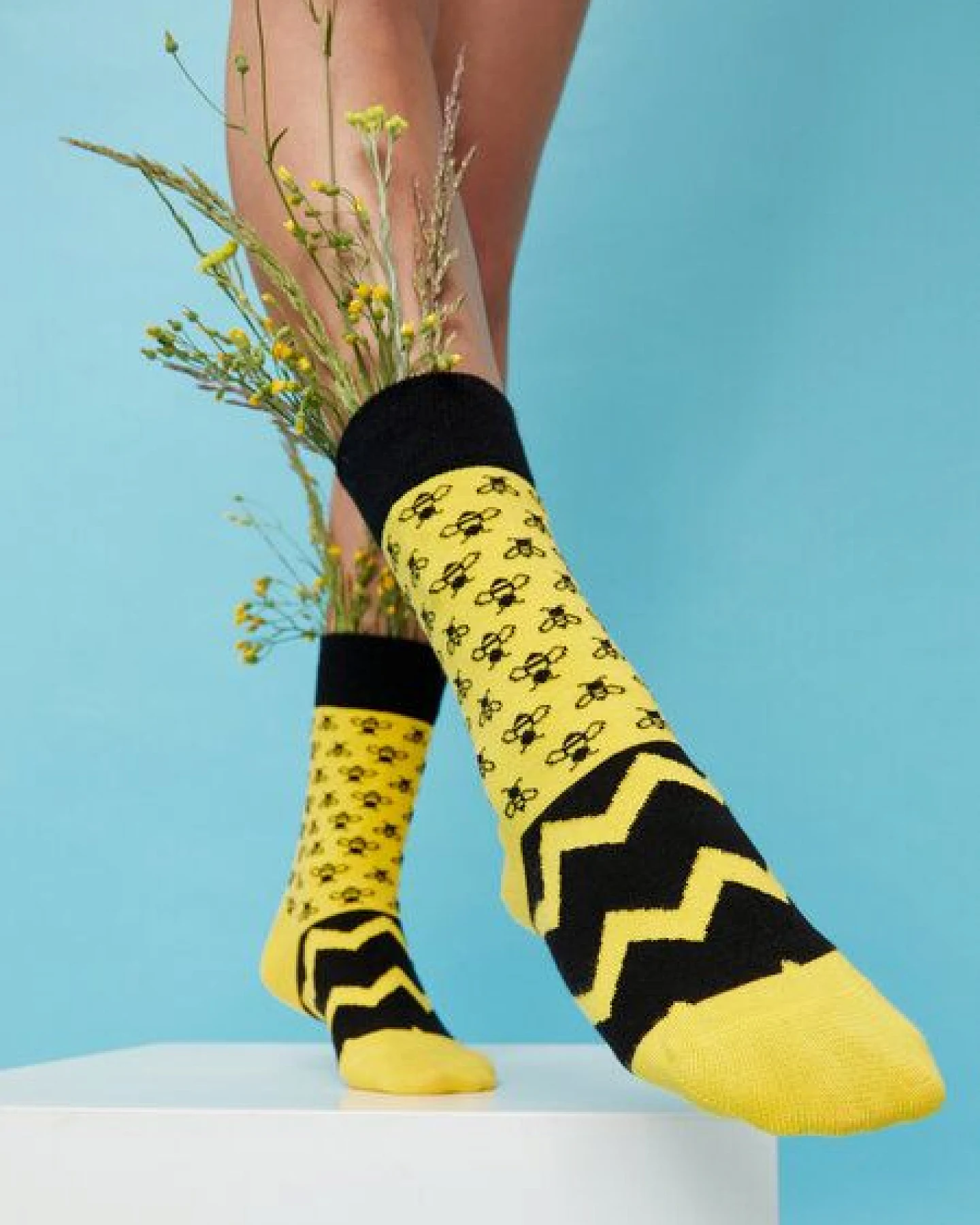 Natural Vibes Bees Socken Bio GOTS – Ansicht 2