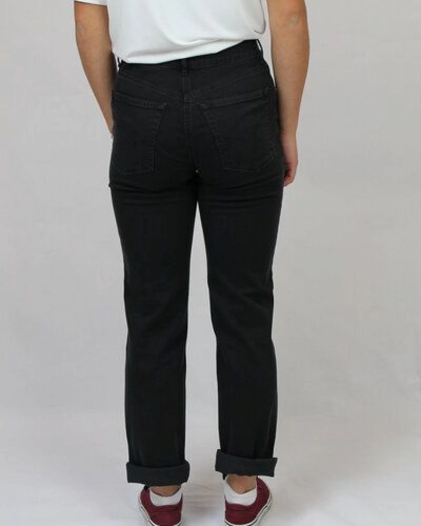 bloomers tiefschwarze gerade 5-Pocket Jeans in klassischer Paßform – Ansicht 3