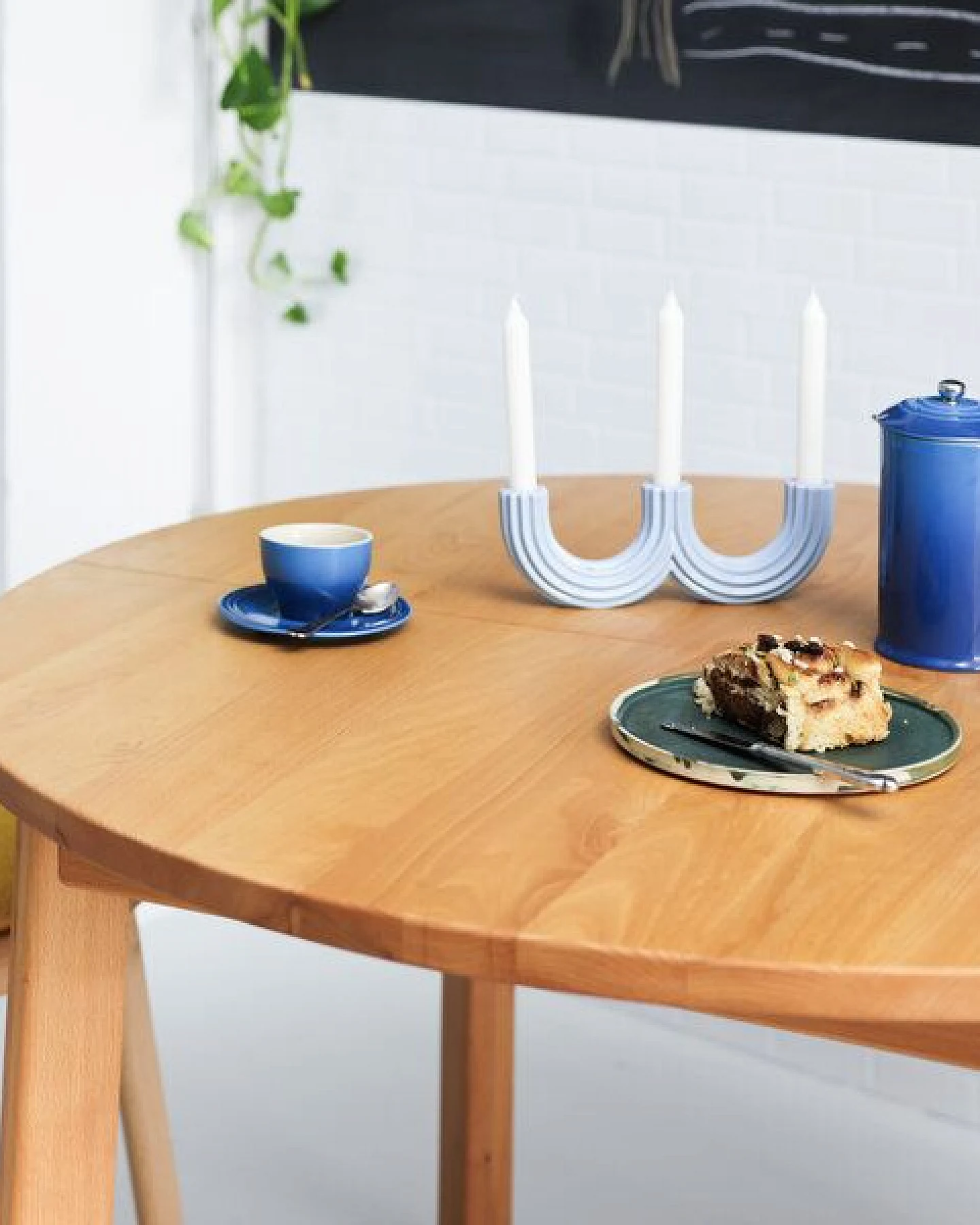 ekomia Runder Ausziehtisch Form F – Ansicht 3
