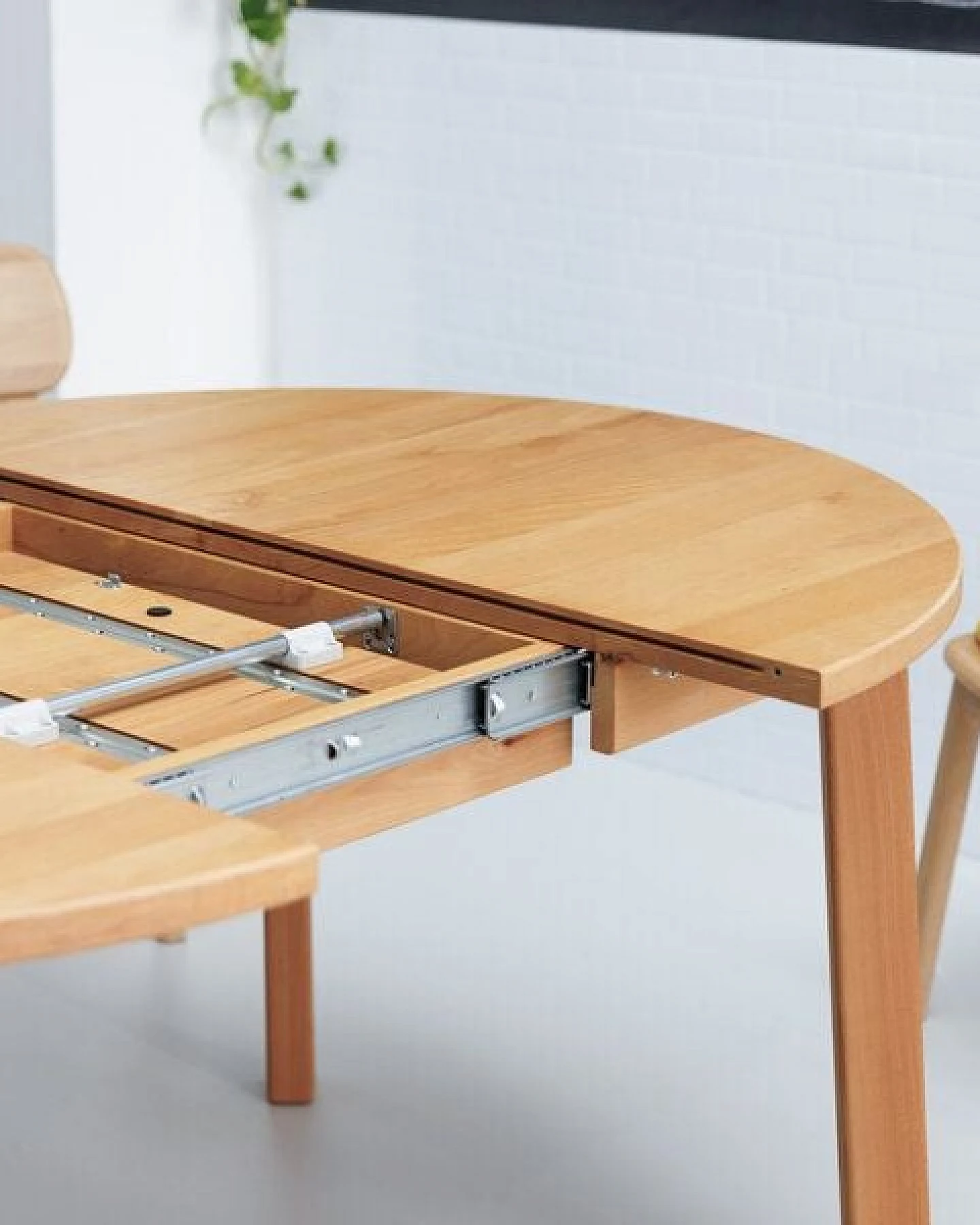 ekomia Runder Ausziehtisch Form F – Ansicht 4