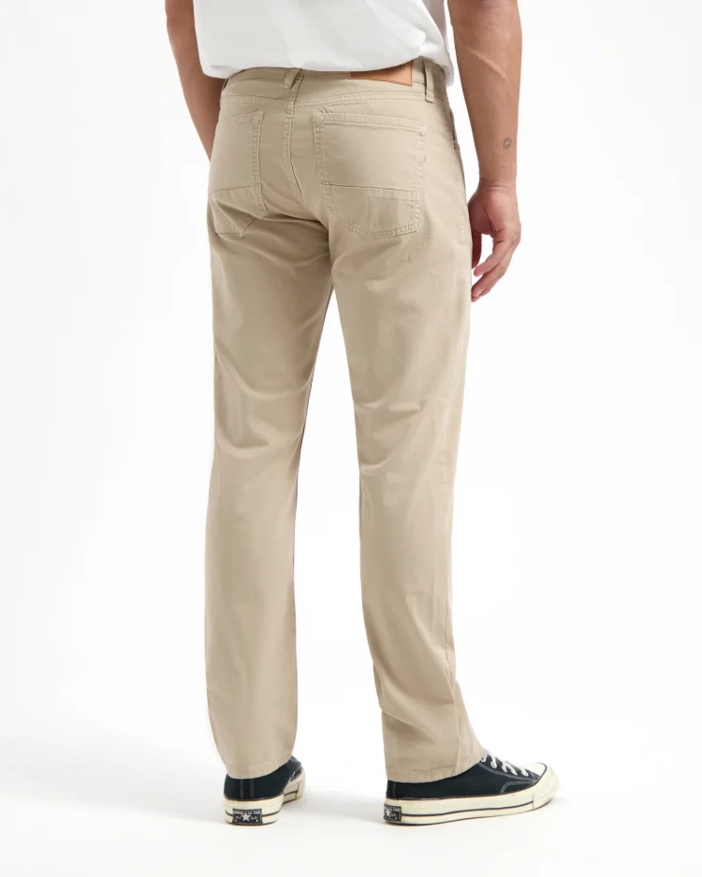 Kuyichi Herren vegan Nick Straight Sand Braun – Ansicht 2