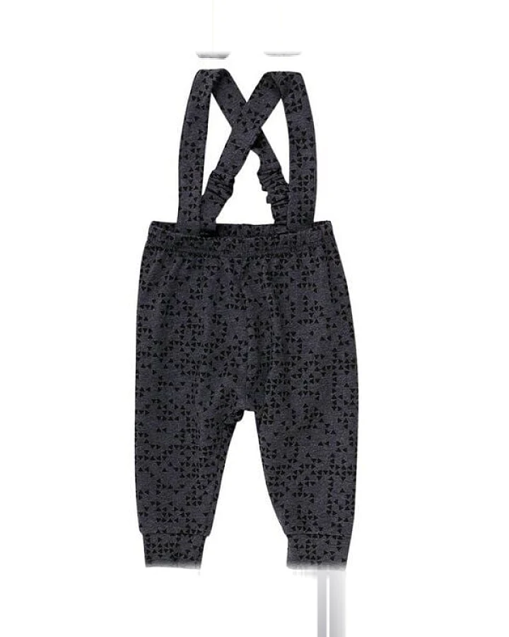 Müsli by Green Cotton Baby Hose mit Trägern *Dreiecke* GOTS zertifiziert