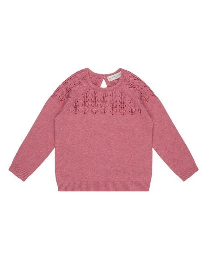 sense-organics Baby Strickpulli mit Spitze *Honovi* GOTS