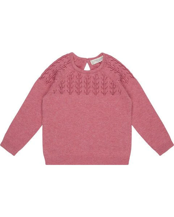 sense-organics Baby Strickpulli mit Spitze *Honovi* GOTS
