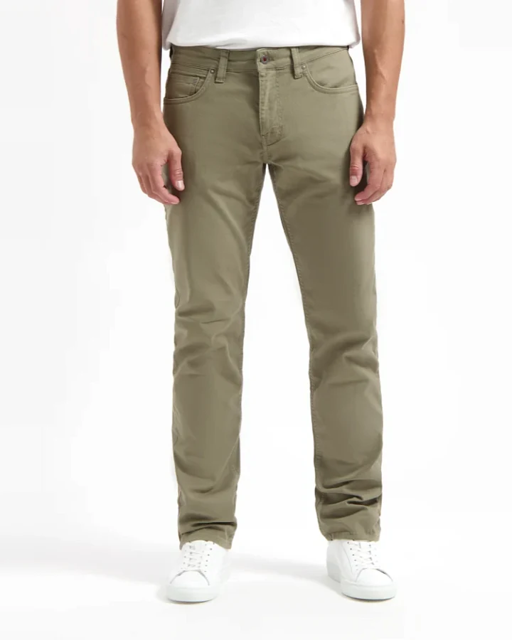 Kuyichi Herren vegan Jeans Nick Straight Army Green