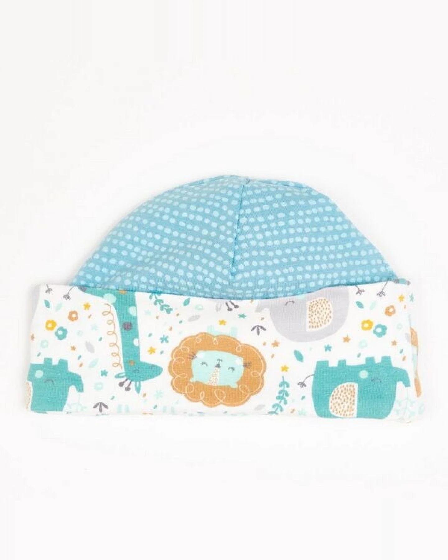 Cheeky Apple Gefütterte Baby-Haube aus Bio-Baumwolle "Mini Jungle – Ansicht 4