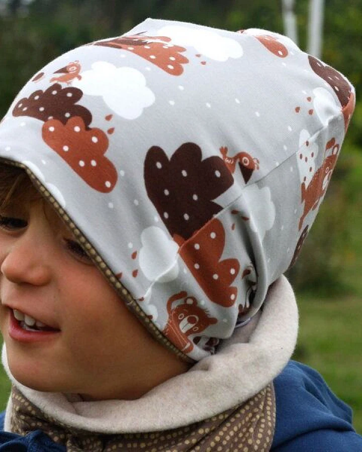 Cheeky Apple Beanie-Haube aus Bio-Baumwolle "Yo-yo