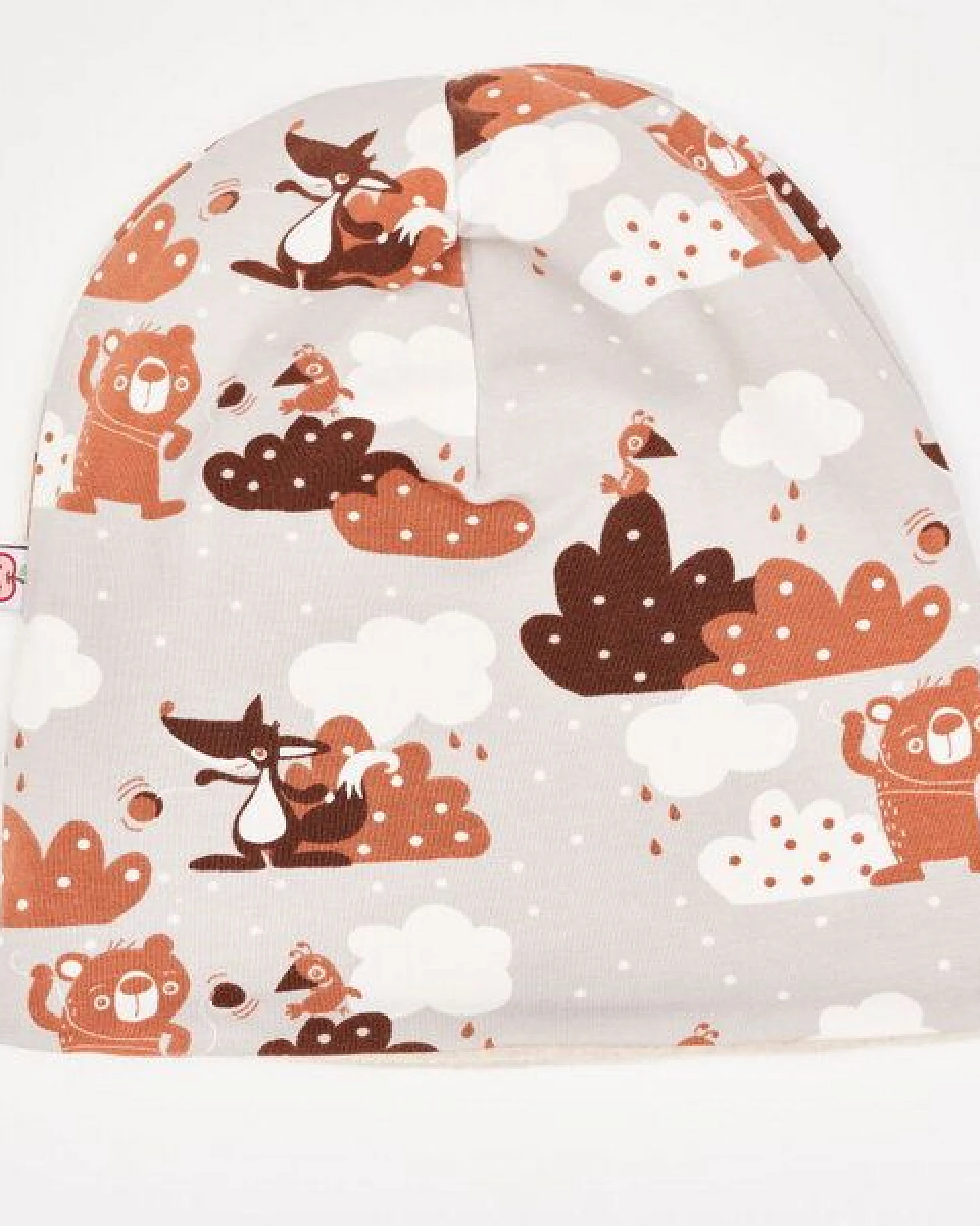 Cheeky Apple Gefütterte Beanie-Haube aus Bio-Baumwolle "Yo-yo – Ansicht 2