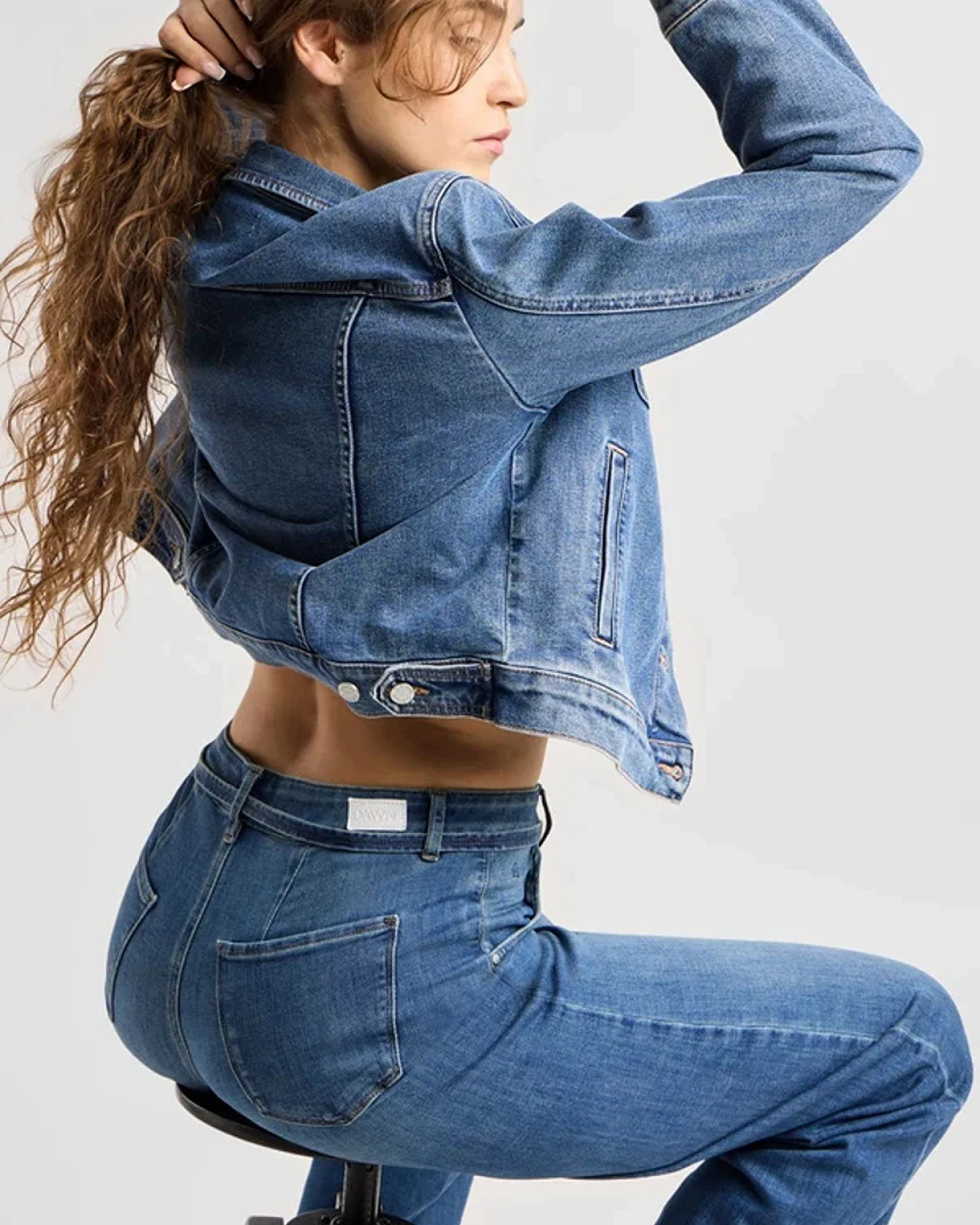 Jeans Blink Wide Barrel Vintage Blue – Ansicht 6