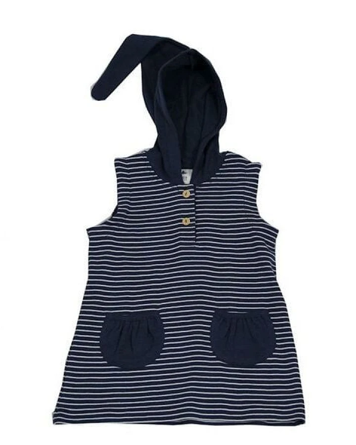 Leela Cotton Tunika Kapuzenkleid Bio-Baumwolle Kleider 2031