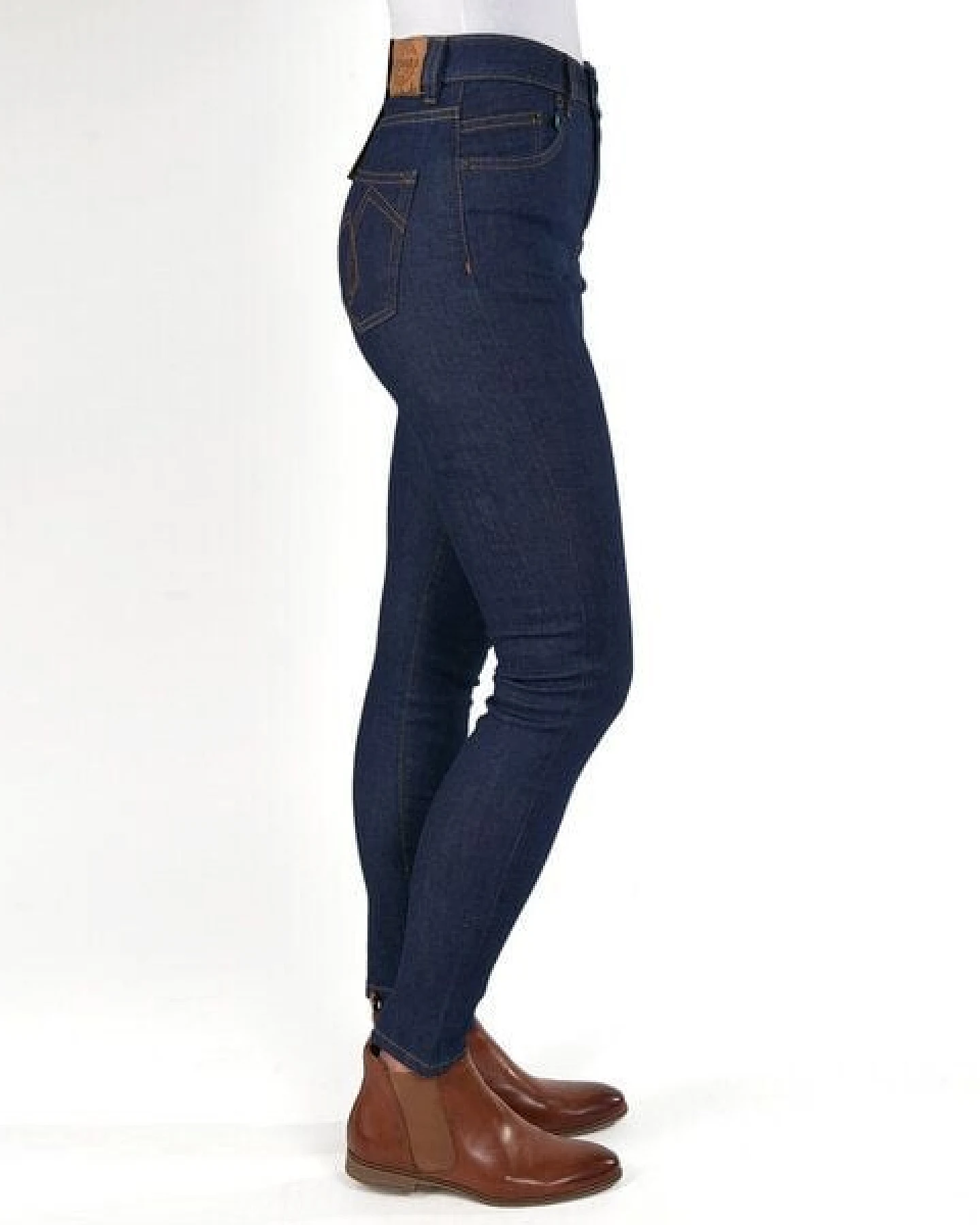 fairjeans Röhrenjeans SKINNY HIGH NAVY, eng und elastisch mit hohem Bund, dunkelblau – Ansicht 2