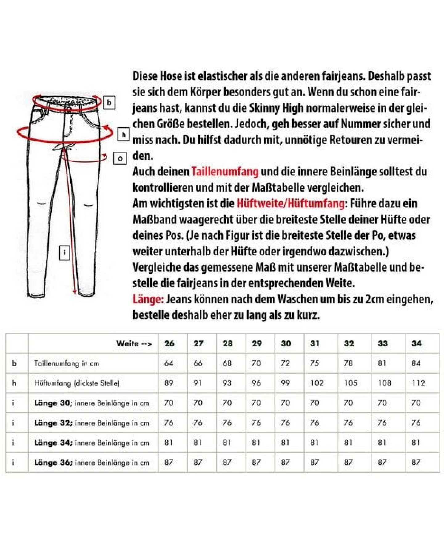 fairjeans Röhrenjeans SKINNY HIGH WAVES, eng und elastisch mit hohem Bund, leicht verwaschen – Ansicht 4
