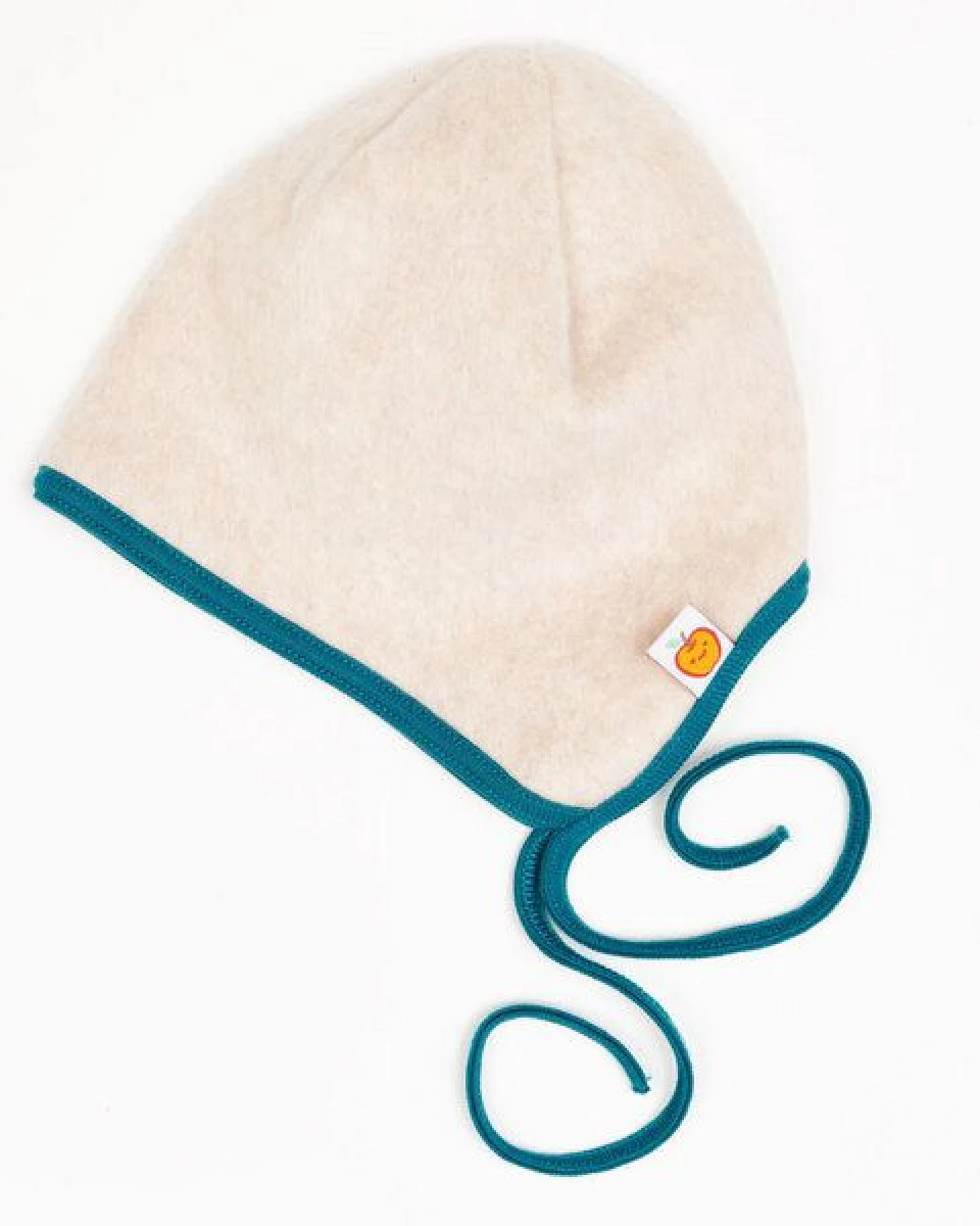 Cheeky Apple Ohren-Häubchen aus Bio-Baumwolle "Fleece Nude meliert" – Ansicht 2