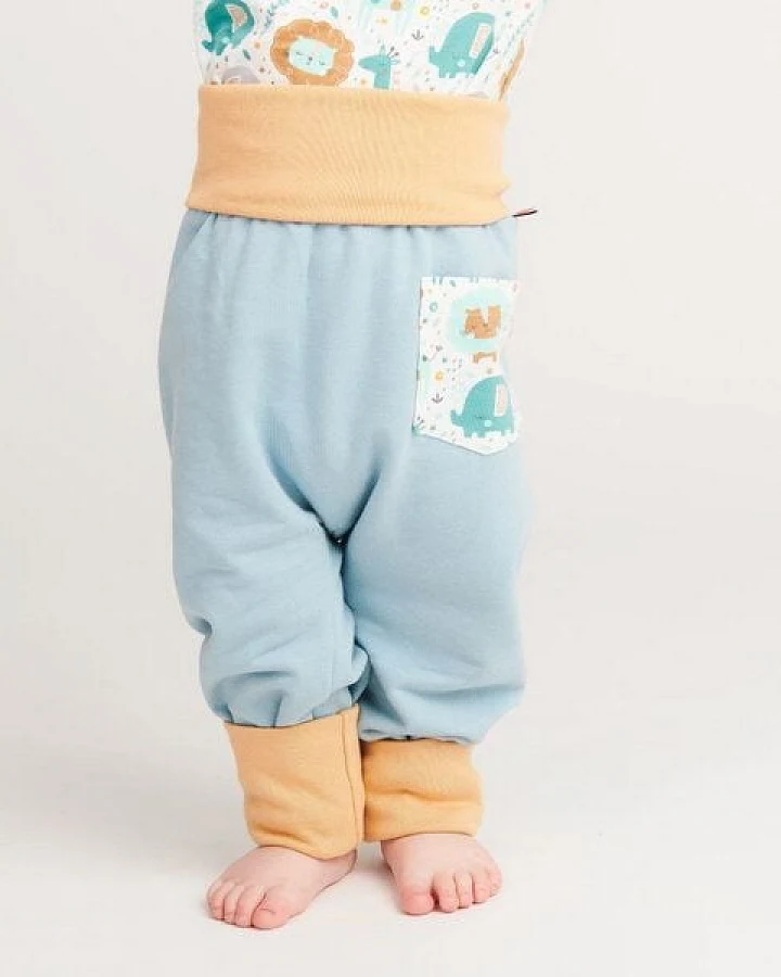 Cheeky Apple Pumphose aus Bio-Baumwolle "Sweat Frost/Mini Jungle"