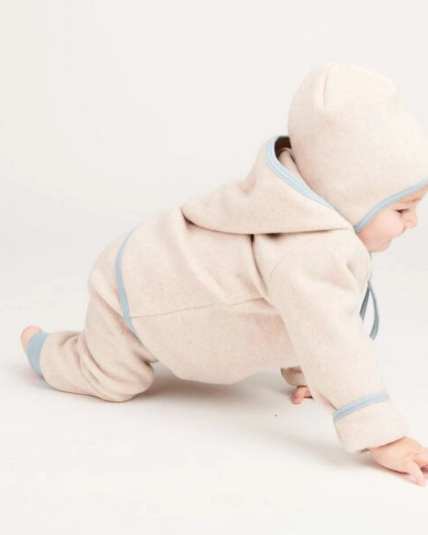 Cheeky Apple Fleece-Pumphose aus Bio-Baumwolle "Fleece Nude meliert" – Ansicht 4