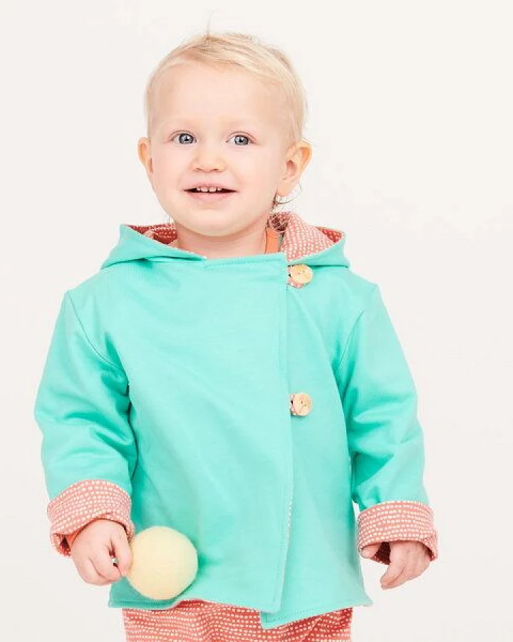 Cheeky Apple Wendejäckchen aus Bio-Baumwolle "Kuschelsweat Uni