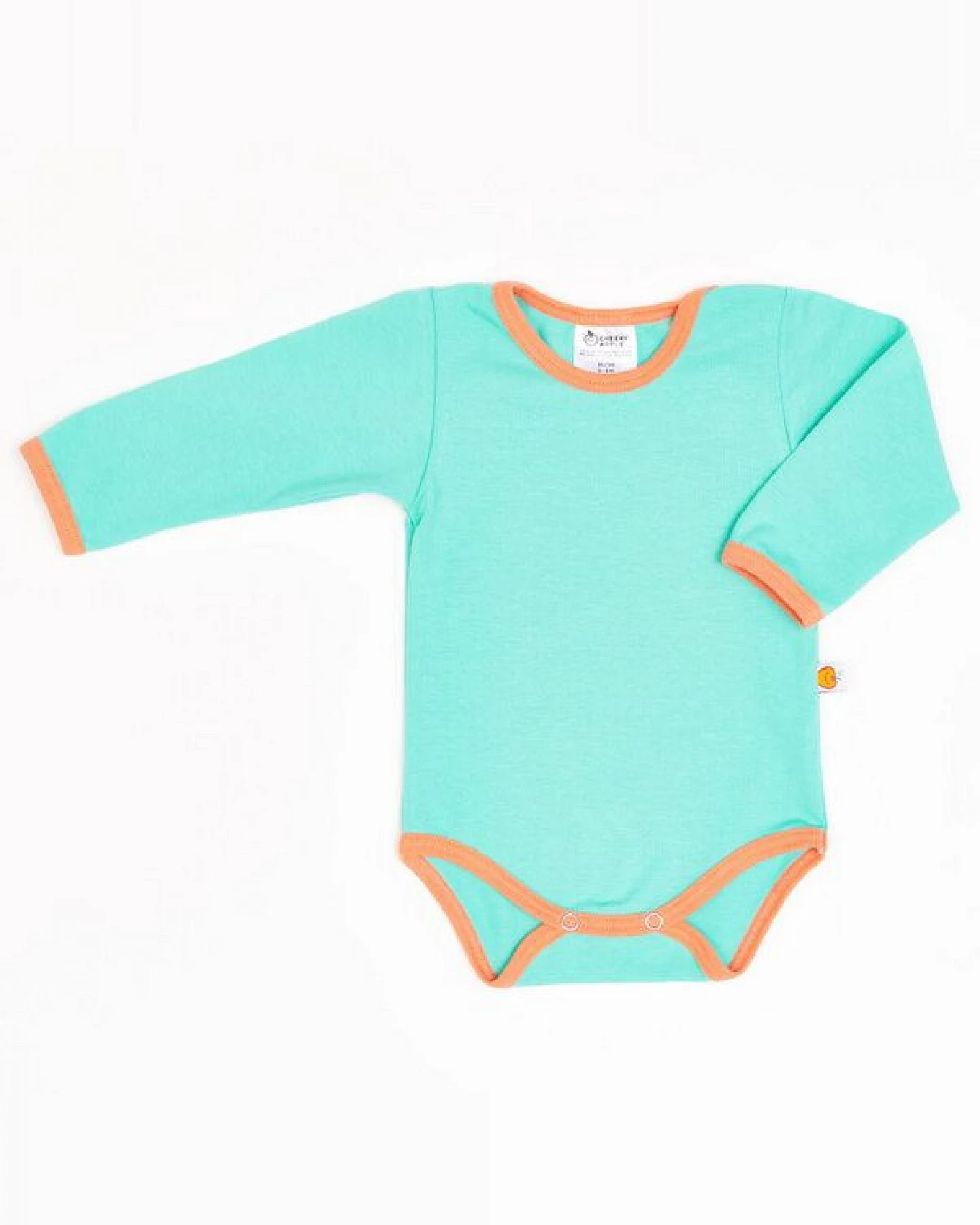 Cheeky Apple Langarm-Body aus Bio-Baumwolle "Jersey Uni" – Ansicht 2
