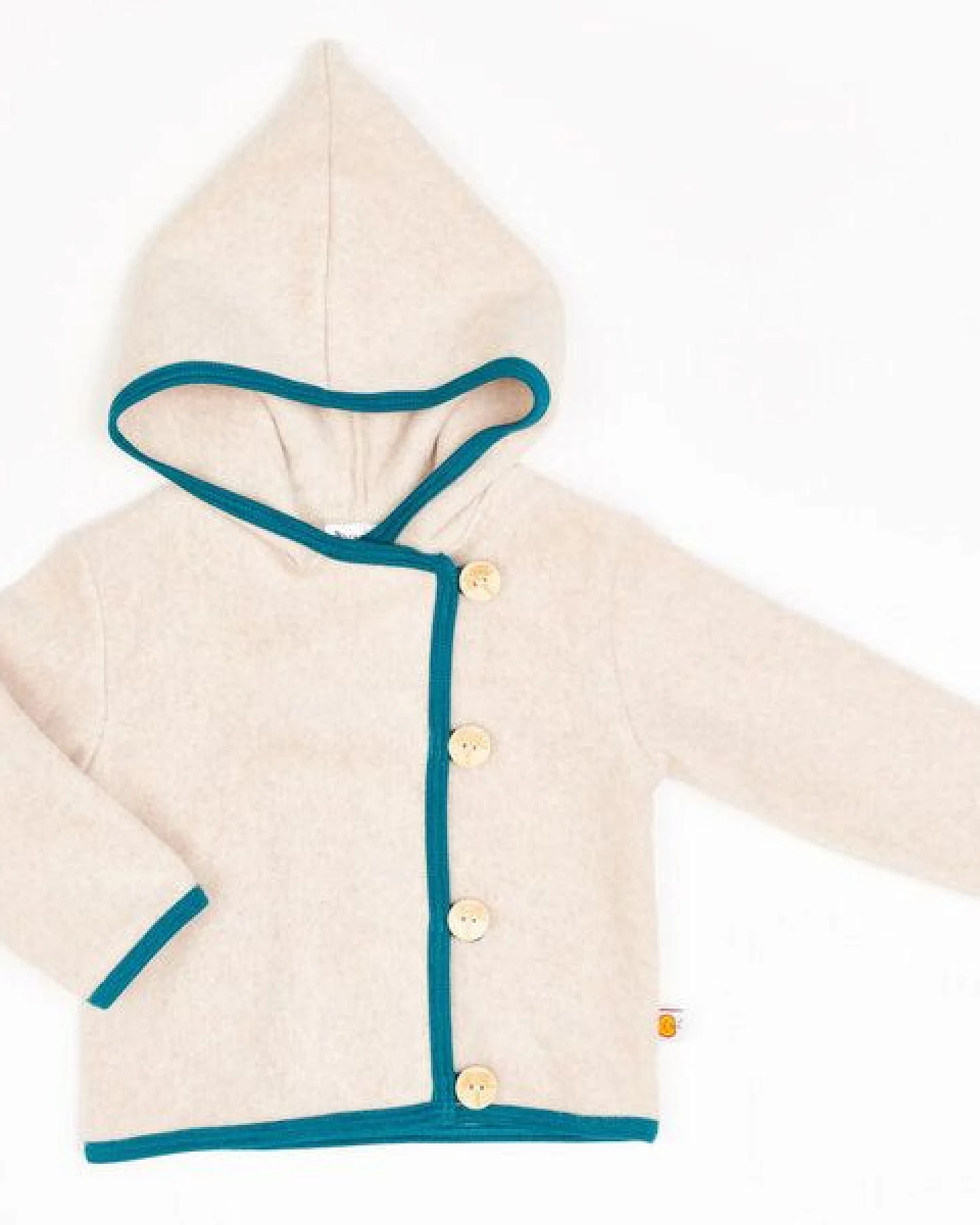 Cheeky Apple Fleecejäckchen aus Bio-Baumwolle "Fleece Nude Meliert" – Ansicht 2