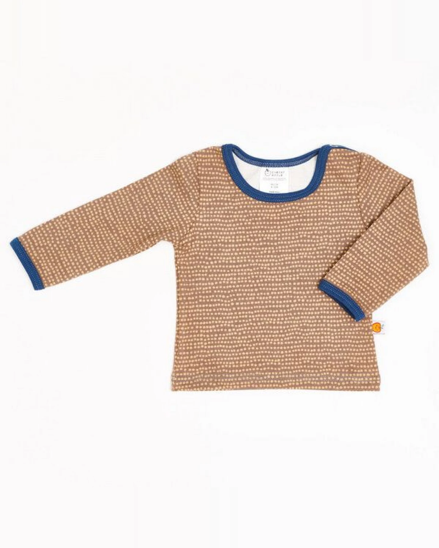 Cheeky Apple Langarm Baby-Shirt aus Bio-Baumwolle "Dotted Lines" – Ansicht 2