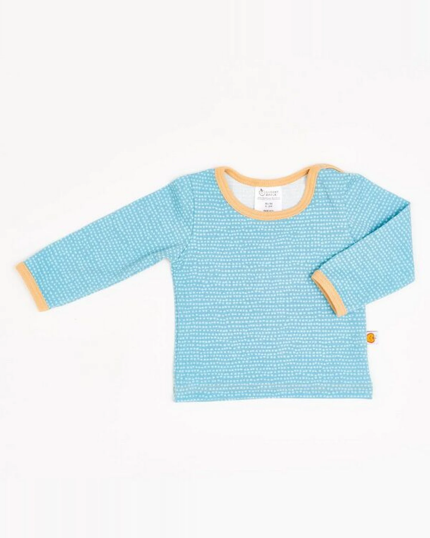 Cheeky Apple Langarm Baby-Shirt aus Bio-Baumwolle "Dotted Lines" – Ansicht 2